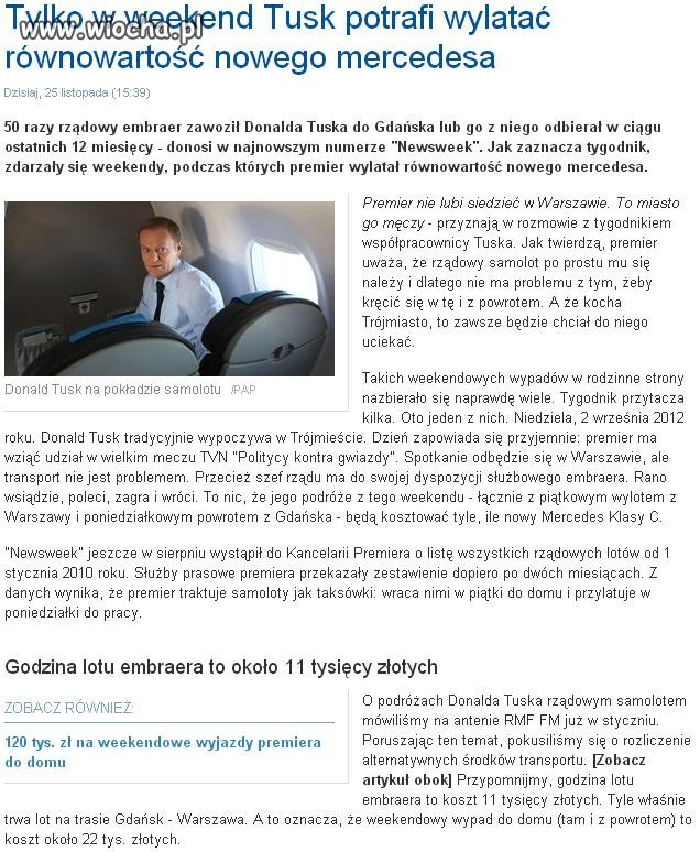 "Tanie Państwo" wg Donalda Tuska.