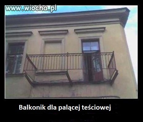 Mamusia wyjdzie na balkon zapalić ...