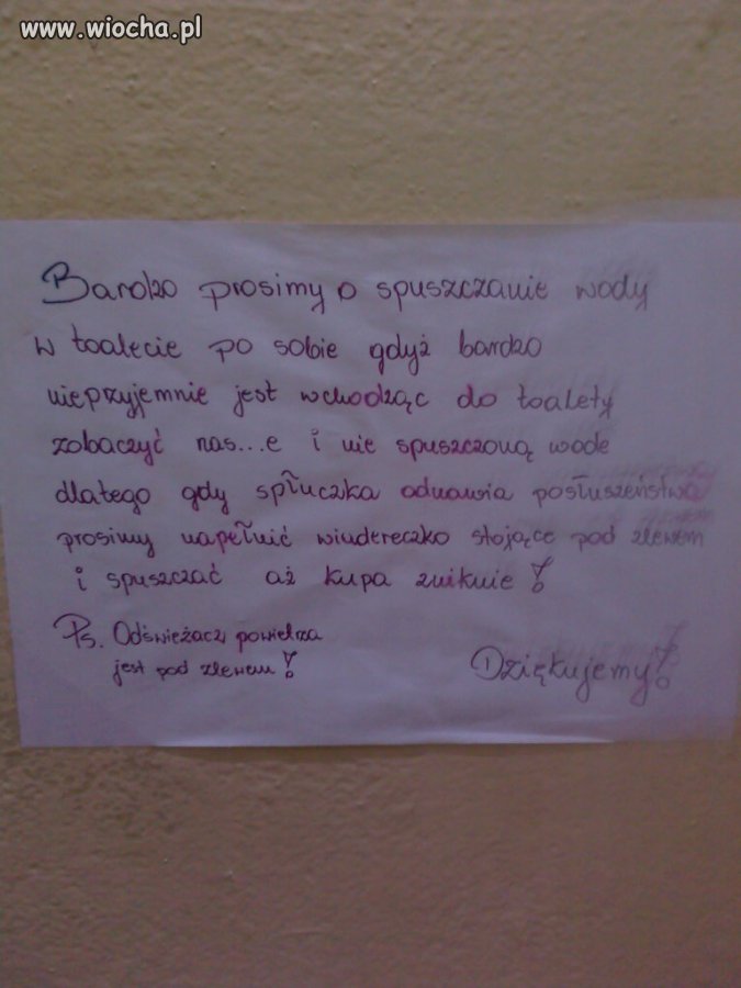 Bardzo prosimy