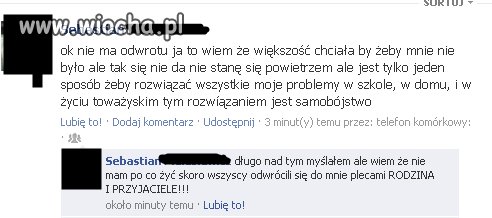 Masz myśli samobójcze?
