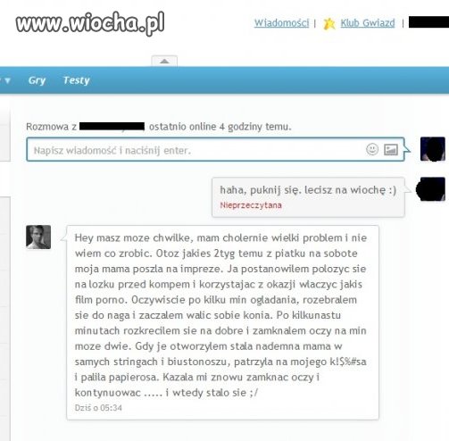 To ma problem.