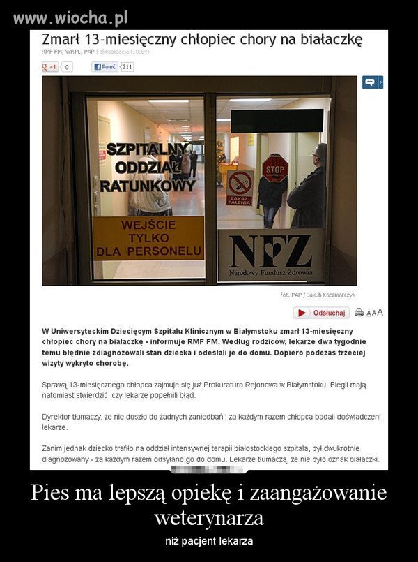 W jakich czasach przyszło nam żyć...