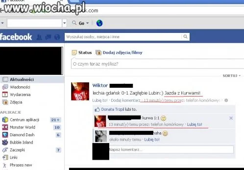 Wierny kibic.. 