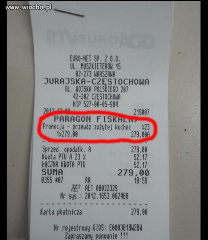 Ta cena robi wrażenie...