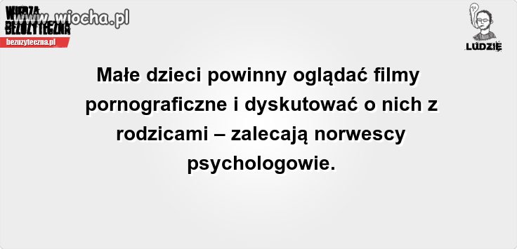 Bo wychowanie seksualne ważne jest...