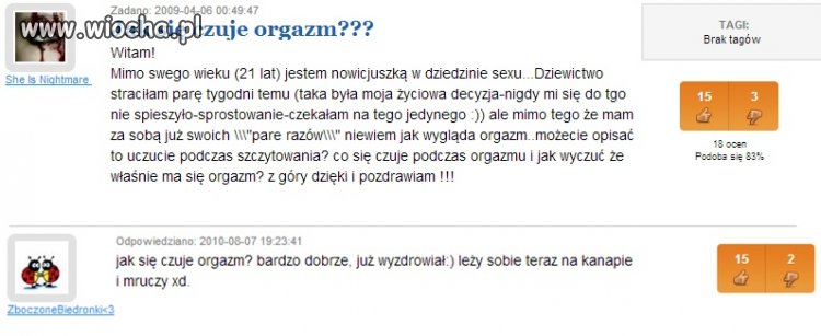 Jak się czuje orgazm?