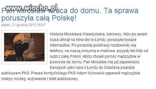 Szef zostawił go na mrozie bez jedzenia i kasy