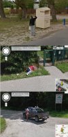Polska wiocha na google maps