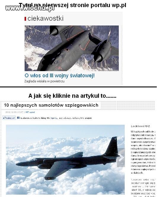 Tytuł na pierwszej stronie