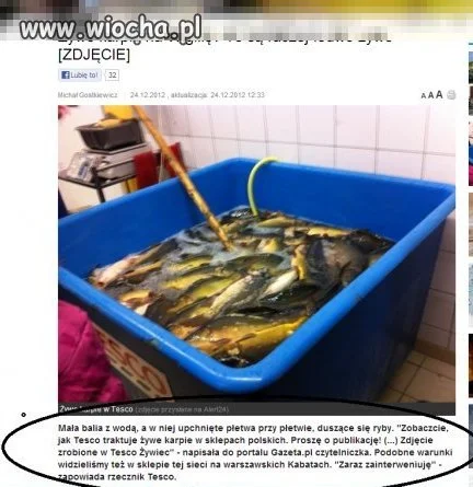 A o to karpie w TESCO