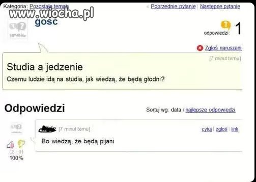 Studia i jedzenie