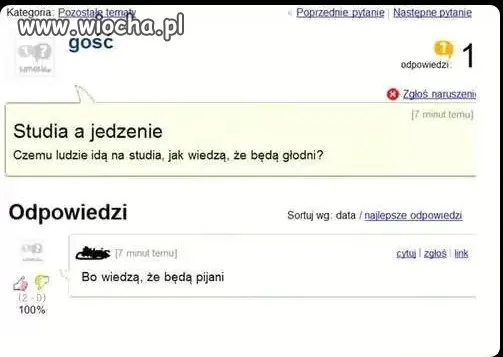 Studia i jedzenie