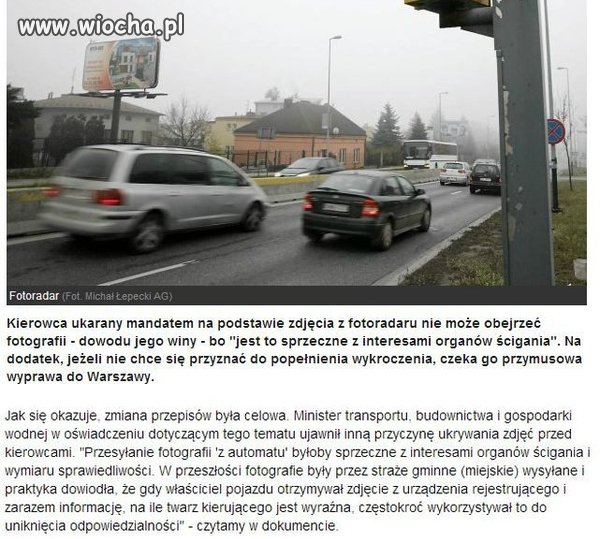 Dostaniesz mandat, zdjęcie z fotoradaru nie zobaczysz