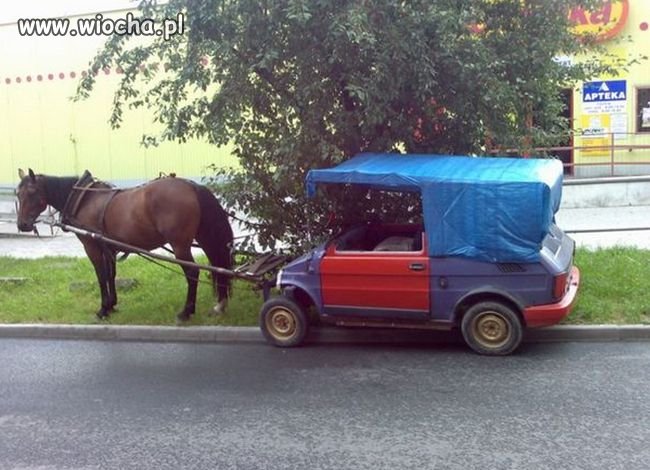Kiedyś to były dorożki ... 