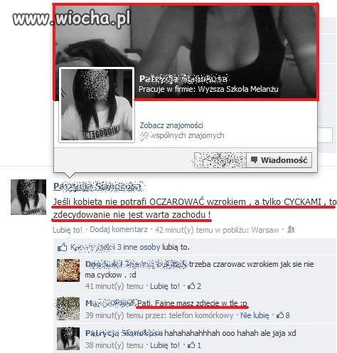 Powiedziała co wiedziała, gimbus