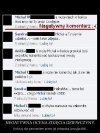 Negatywna ocena zdjęcia dziewczyny.