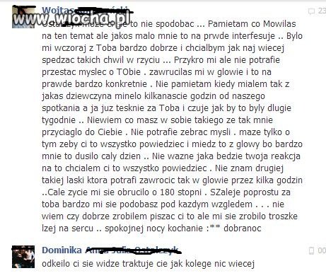 List miłosny i szybka odpowiedź