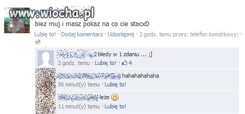 Pan "cieszka noc" niczego się nie nauczył...