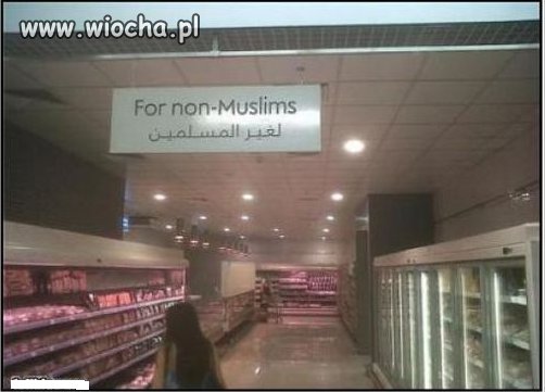 Taka segregacja Muzułmańcom już odpowiada.