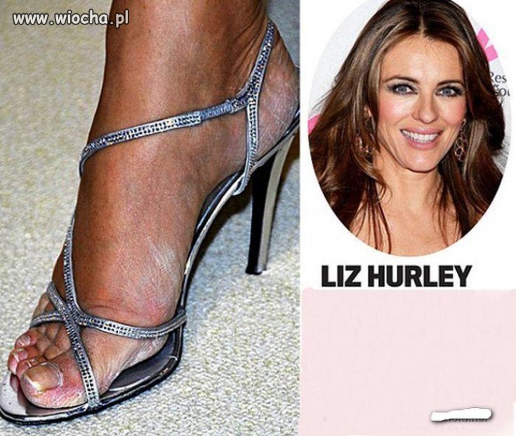 Zadbane i piękne stópki Liz Hurley 