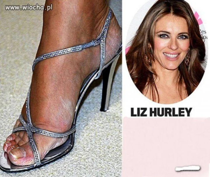 Zadbane i piękne stópki Liz Hurley 