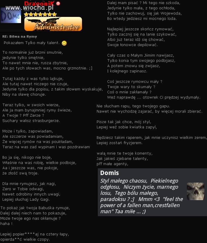 Poezje pewnego administratora, który uważa, że aby