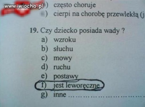 A jakie wady 
