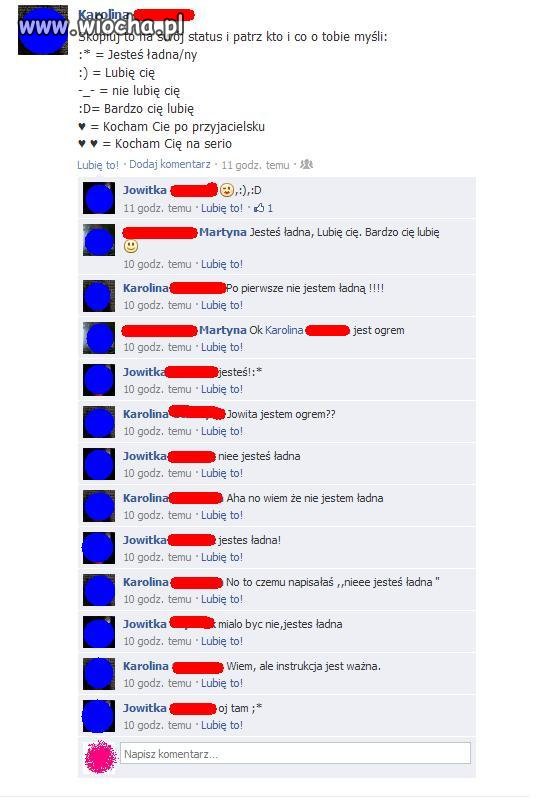 Problemy dzieciaków na FB