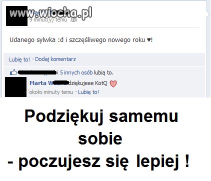 Życie zmusza nas do dowartościowania się