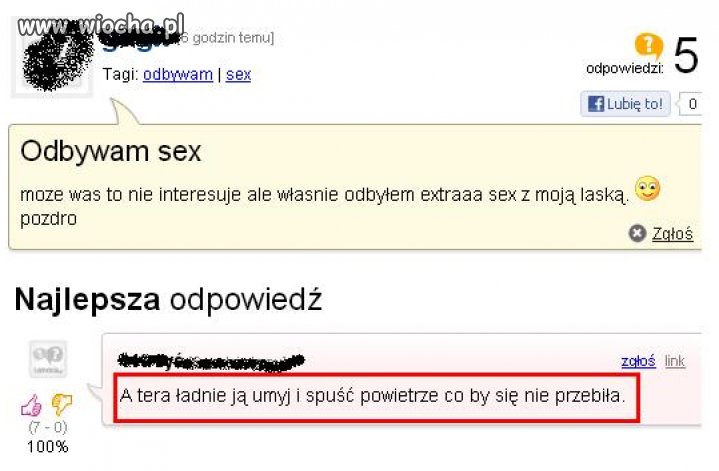 Odbyłem sex...
