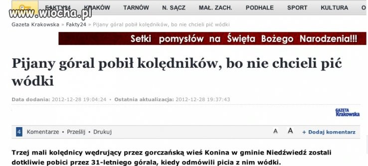 Co? Ze mną się nie napijesz? 