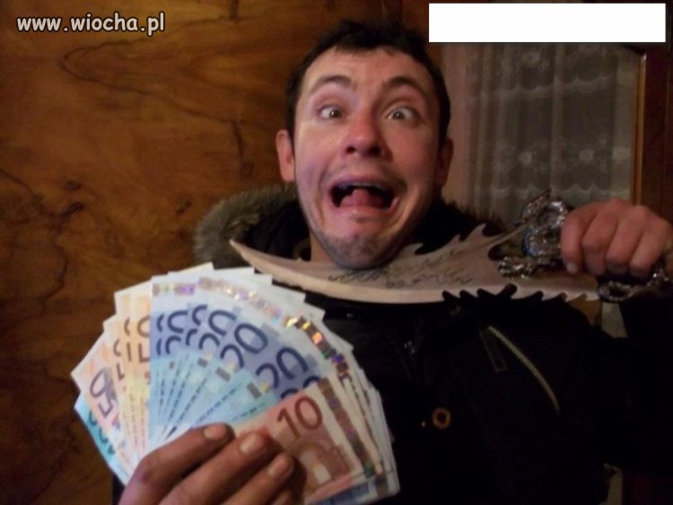 Zgłupiał od namiaru kasiory ???