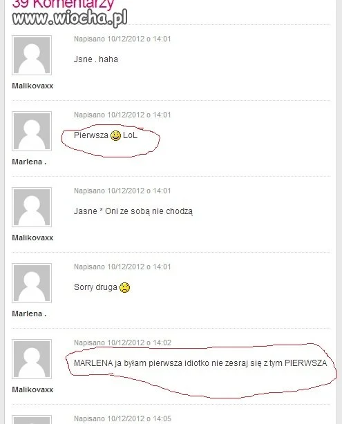 Sprzeczka fanek łan Erekszyn 