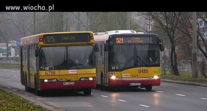 Tak się bawią kierowcy autobusów...