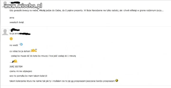 Życzenia przez pomyłkę