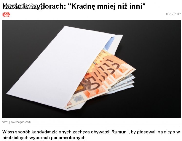 "Kradnę mniej niż inni"
