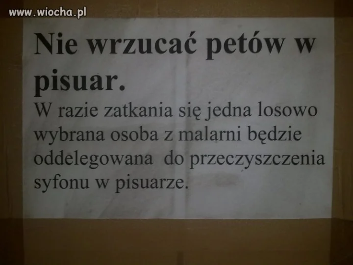NIE WRZUCAĆ PETÓW...