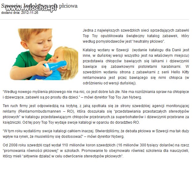 Homo-lobby atakuje w Szwecji
