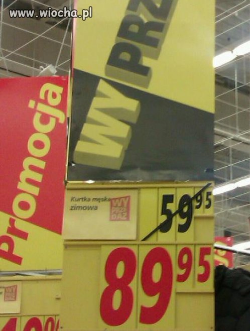 Polska wyprzedaż w markecie...