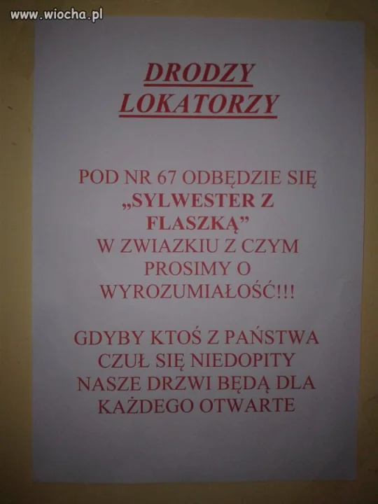 "Sylwester z Flaszką"
