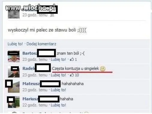 Częste kontuzje singielek