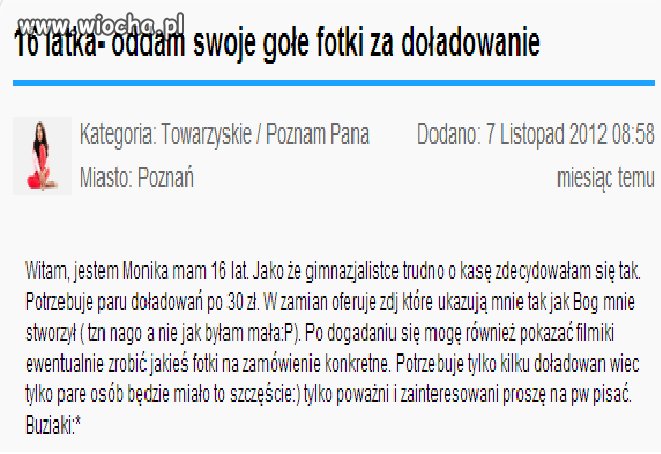 Sprzedać się za ...