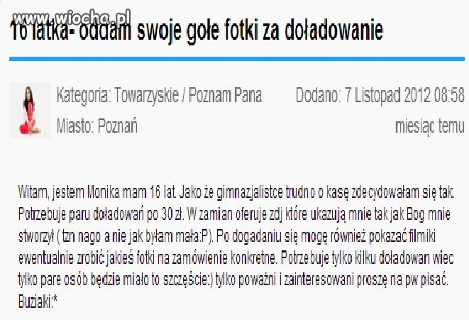 Sprzedać się za ...