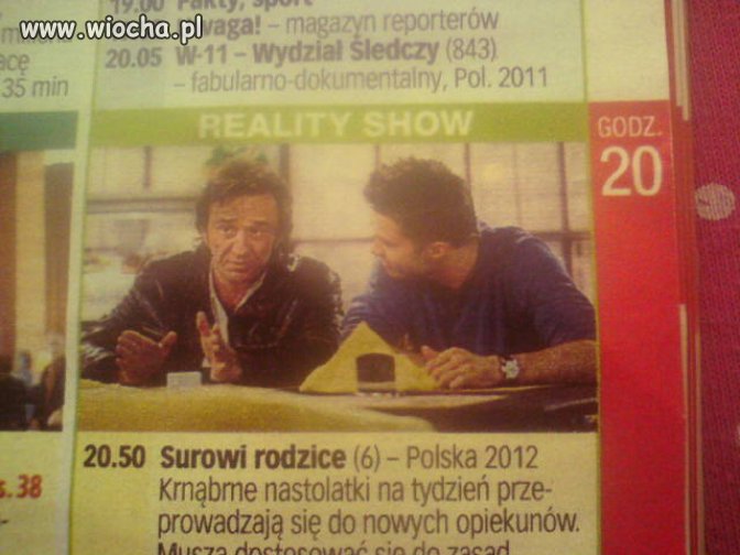Reality show, surowi rodzice