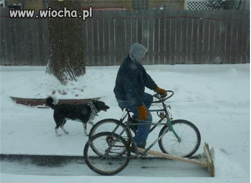 Idę poodśnieżać...