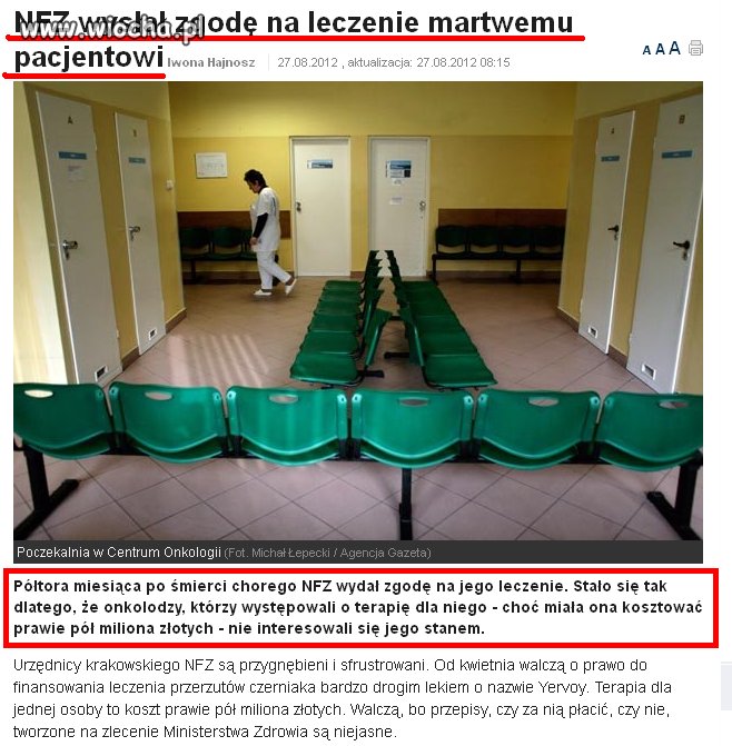 NFZ wydał zgodę na leczenie...