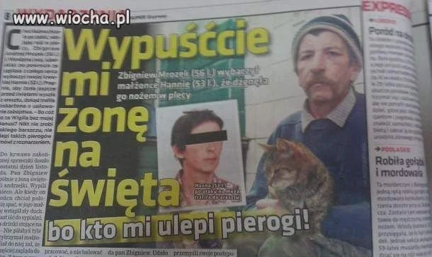 Wypuśćcie mi żonę...