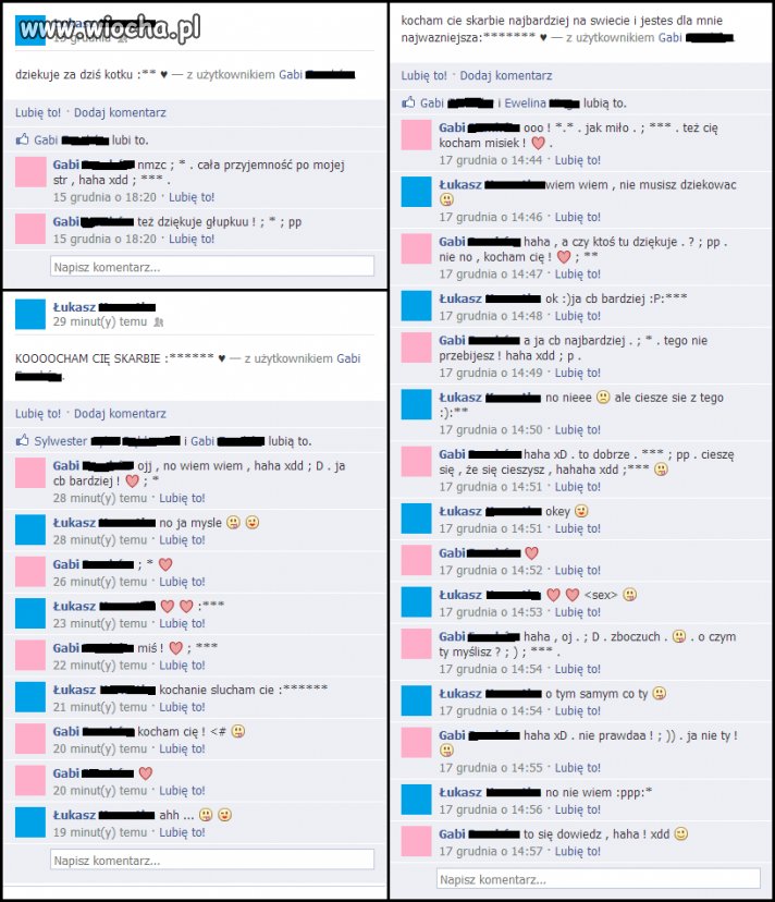 Teraz miłość wyznaje się na...