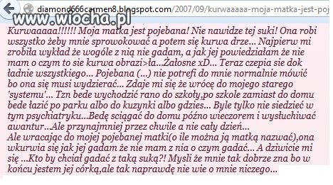 Taki szacunak do matki...