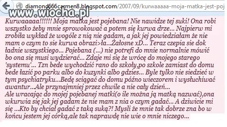 Taki szacunak do matki...